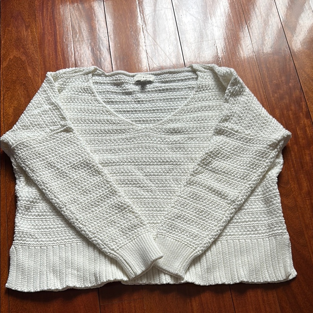 Lucky Brand White Knit Sweater